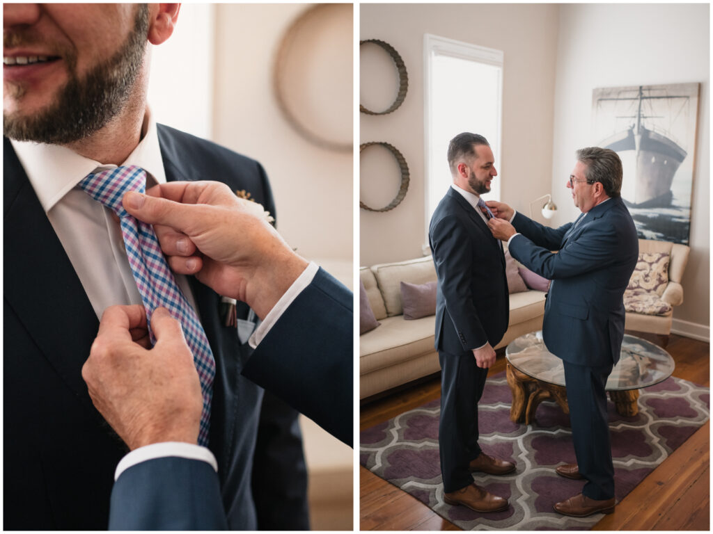 Groom Prep with Dad