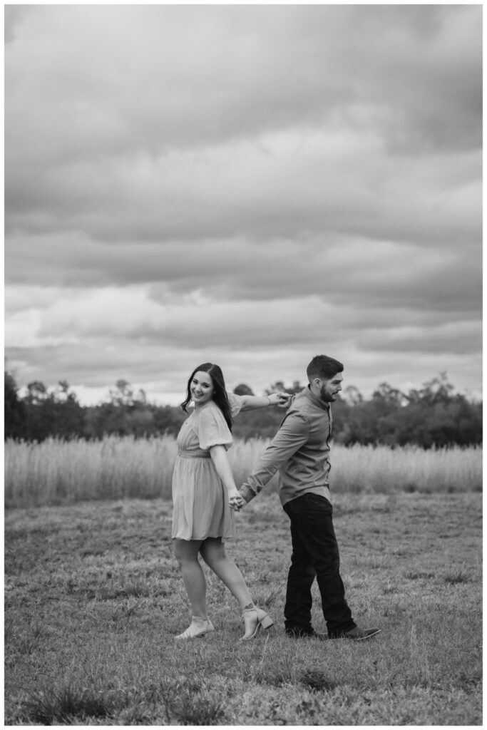 Engagement session candid photos