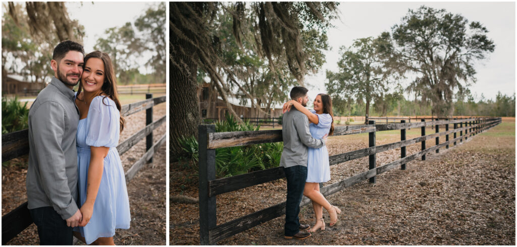 Engagement couple portrait in the country by Coastal Chic Studios