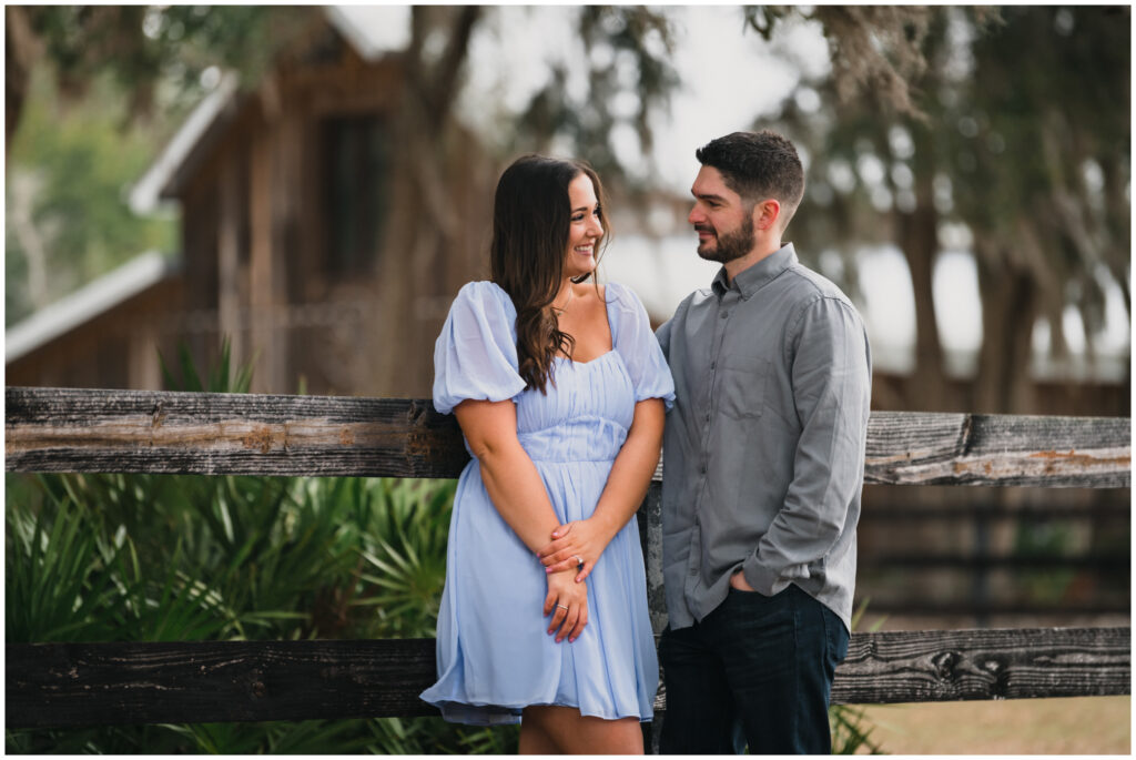 Engagement couple portrait in the country by Coastal Chic